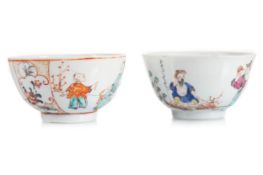 TWO CHINESE TEA BOWLS2 QIANLONG PERIOD (1736-1795)