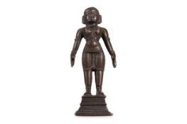 INDIAN HINDU CAST BRONZE BUDDHISTIC FIGURE2 LATE 19TH/EARLY 20TH CENTURY