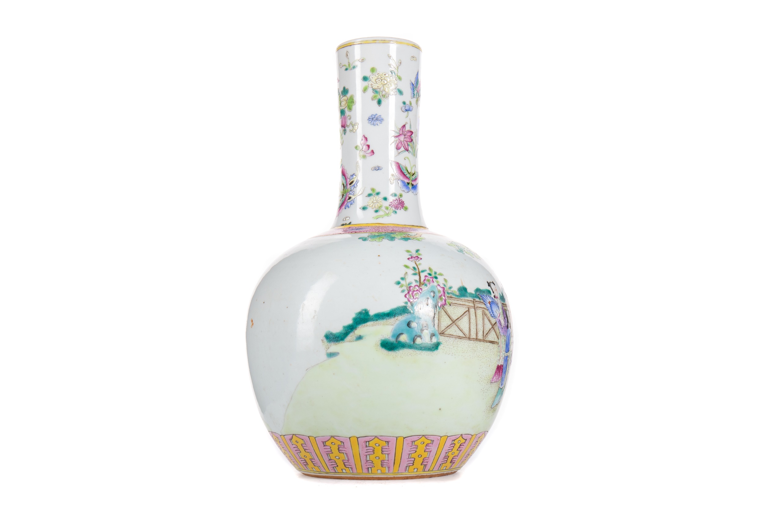 CHINESE BOTTLE VASE2 LATE19TH/EARLY 20TH CENTURY - Image 2 of 2