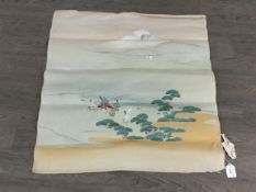 JAPANESE CREPE SILK PRINTED AND EMBROIDERED PANEL2