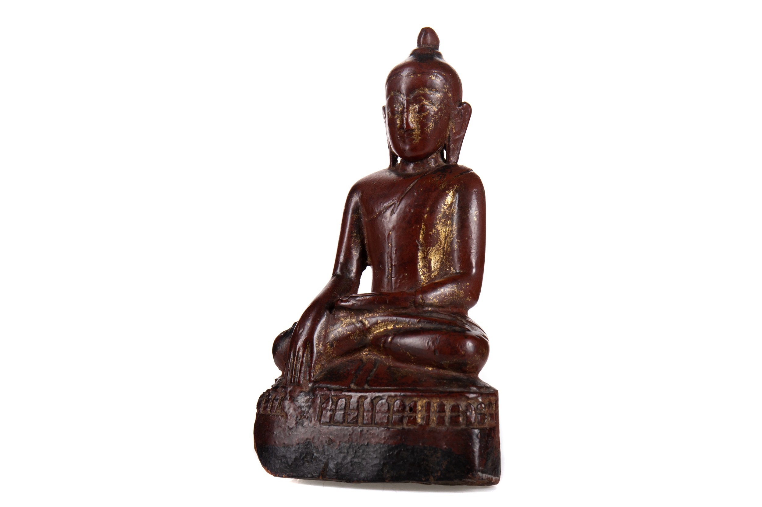 SINO-TIBETAN RED LACQUER BUDDHA2 19TH CENTURY - Image 3 of 3