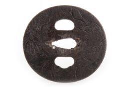 JAPANESE IRON TSUBA, EDO PERIOD