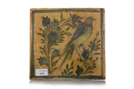 PERSIAN POTTERY TILE, 18TH/19TH CENTURY