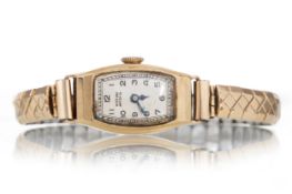 WEST END WATCH CO NINE CARAT GOLD MANUAL WIND WRIST WATCH