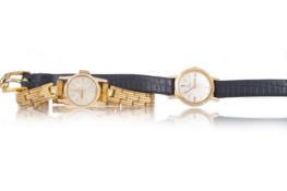 OMEGA TWO GOLD PLATED WRIST WATCHES