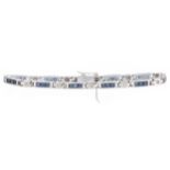 SAPPHIRE AND DIAMOND BRACELET