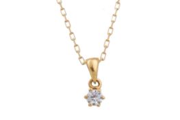 DIAMOND SOLITAIRE PENDANT