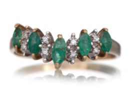 EMERALD AND DIAMOND RING