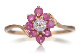 RUBY AND DIAMOND RING