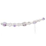 PURPLE CUBIC ZIRCONIA BRACELET