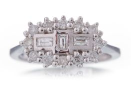 CERTIFICATED DIAMOND CLUSTER RING