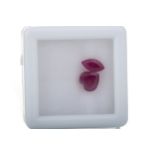 **TWO UNMOUNTED RUBIES