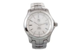 TAG HEUER LINK STAINLESS STEEL AUTOMATIC WRIST WATCH