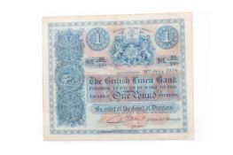 BRITISH LINEN BANK ONE POUND NOTE