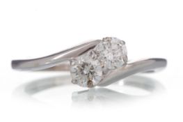 DIAMOND TWO STONE RING