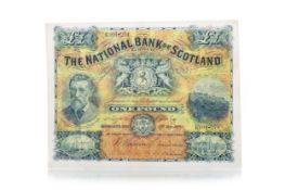 NATIONAL BANK OF SCOTLAND ONE POUND NOTE