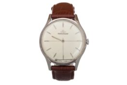 JAEGER LE COULTRE STAINLESS STEEL MANUAL WIND WRIST WATCH