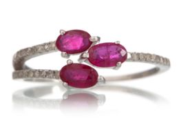 RUBY AND DIAMOND RING,