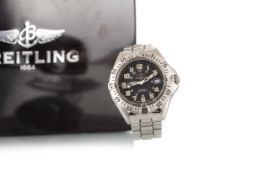 BREITLING, STAINLESS STEEL QUARTZ WRIST WATCH,