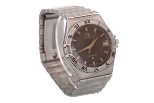 OMEGA, CONSTELLATION STAINLESS STEEL QUARTZ WRIST WATCH,