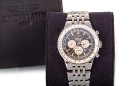 BREITLING, NAVITIMER STAINLESS STEEL AUTOMATIC WRIST WATCH,