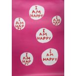 I AM HAPPY, A LIMITED EDITION LITHOGRAPH BY DAVID SHRIGLEY