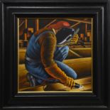 SHIP BUILDER, AN OIL BY GRAHAM MCKEAN