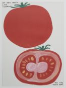 IF YOU DON'T LIKE THE TOMATOES, A LITHOGRAPH BY DAVID SHRIGLEY