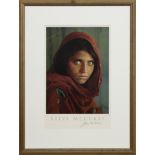 SHARBAT GULA, AFGHAN GIRL, PAKISTAN, A SIGNED LITHOGRAPH BY STEVE MCCURRY