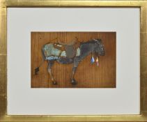 * ALEXANDER FRASER (SCOTTISH b. 1940), WOODEN DONKEY