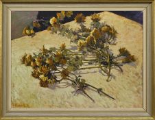 * WILLIAM RUSSELL, CHRYSANTHEMUMS ON A TABLE
