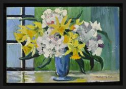 * VIOLET MCNEISH KAY RSW (SCOTTISH 1914 - 1971), STILL LIFE VASE WITH FLOWERS