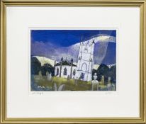 * HAZEL NAGL RSW RGI PAI (SCOTTISH b. 1953), GLENORCHY PARISH CHURCH, DALMALLY