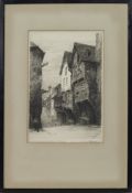 DINAN, AN ETCHING BY CHARLES FORGET