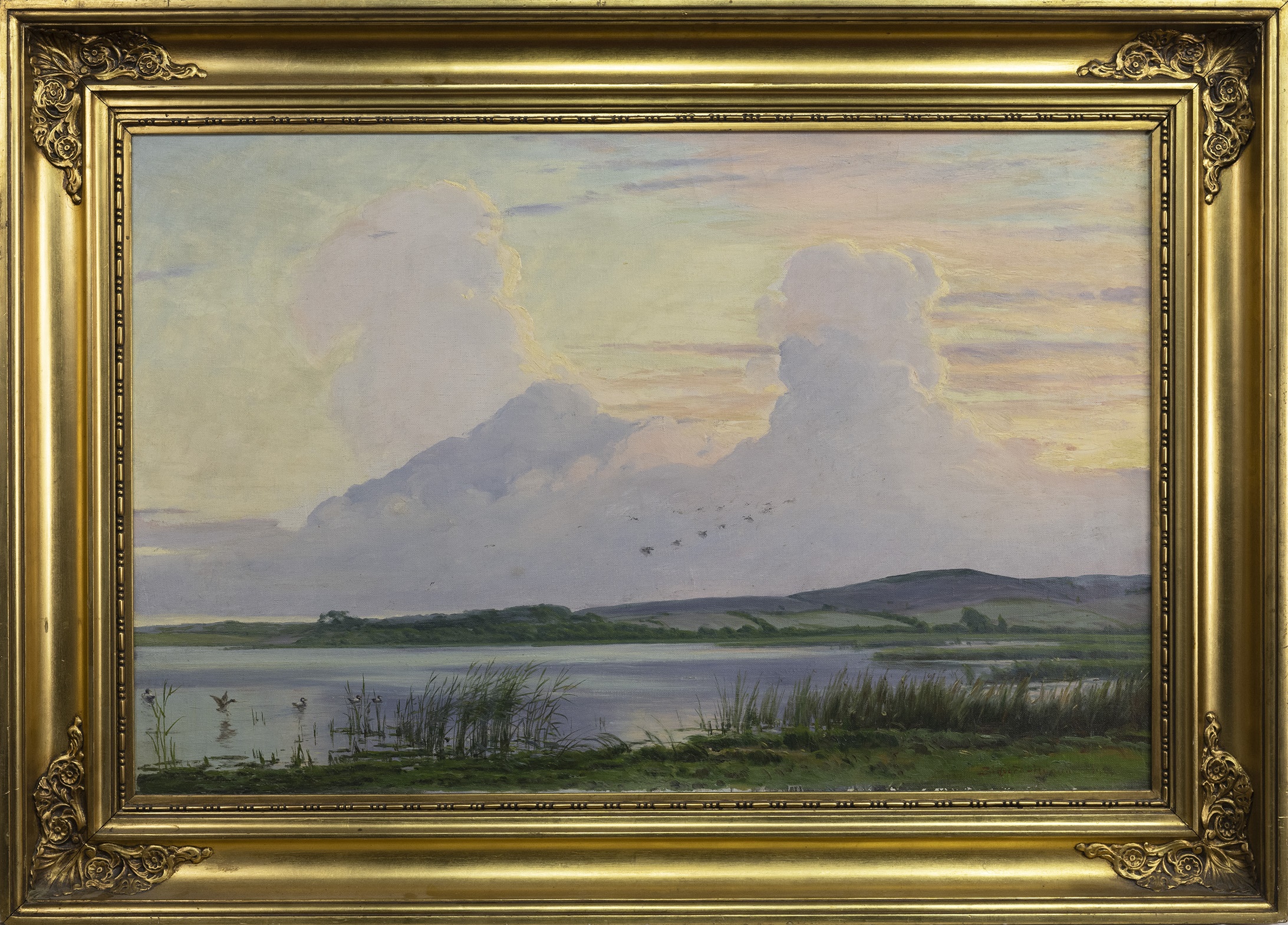 AN UNTITLED OIL BY SIGVARD HANSEN