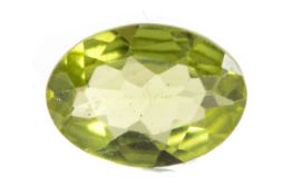 CERTIFICATED UNMOUNTED PERIDOT