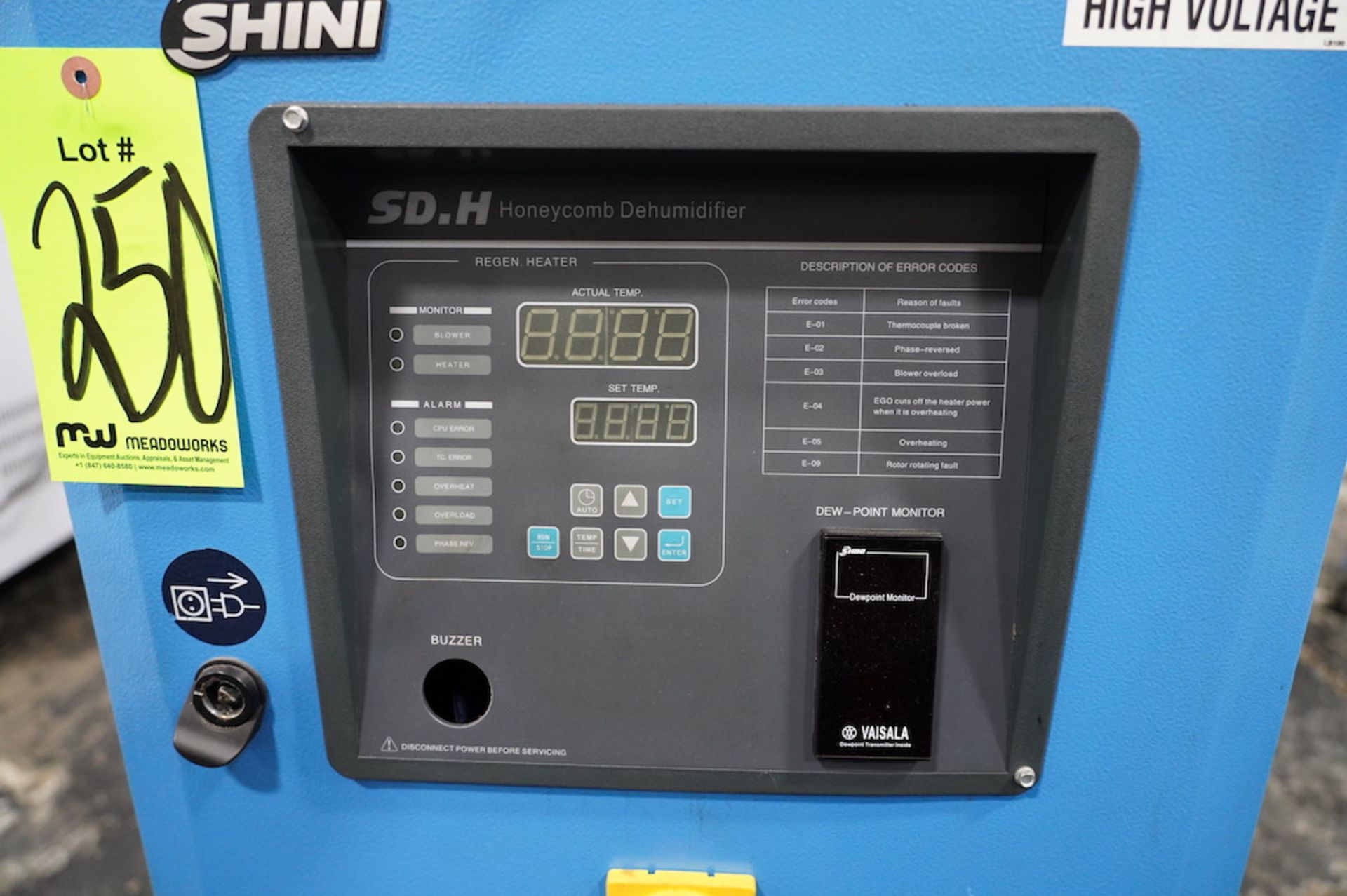 Shini SD-80H-P-D-UL Material Dryer, New in 2013 - Image 4 of 6