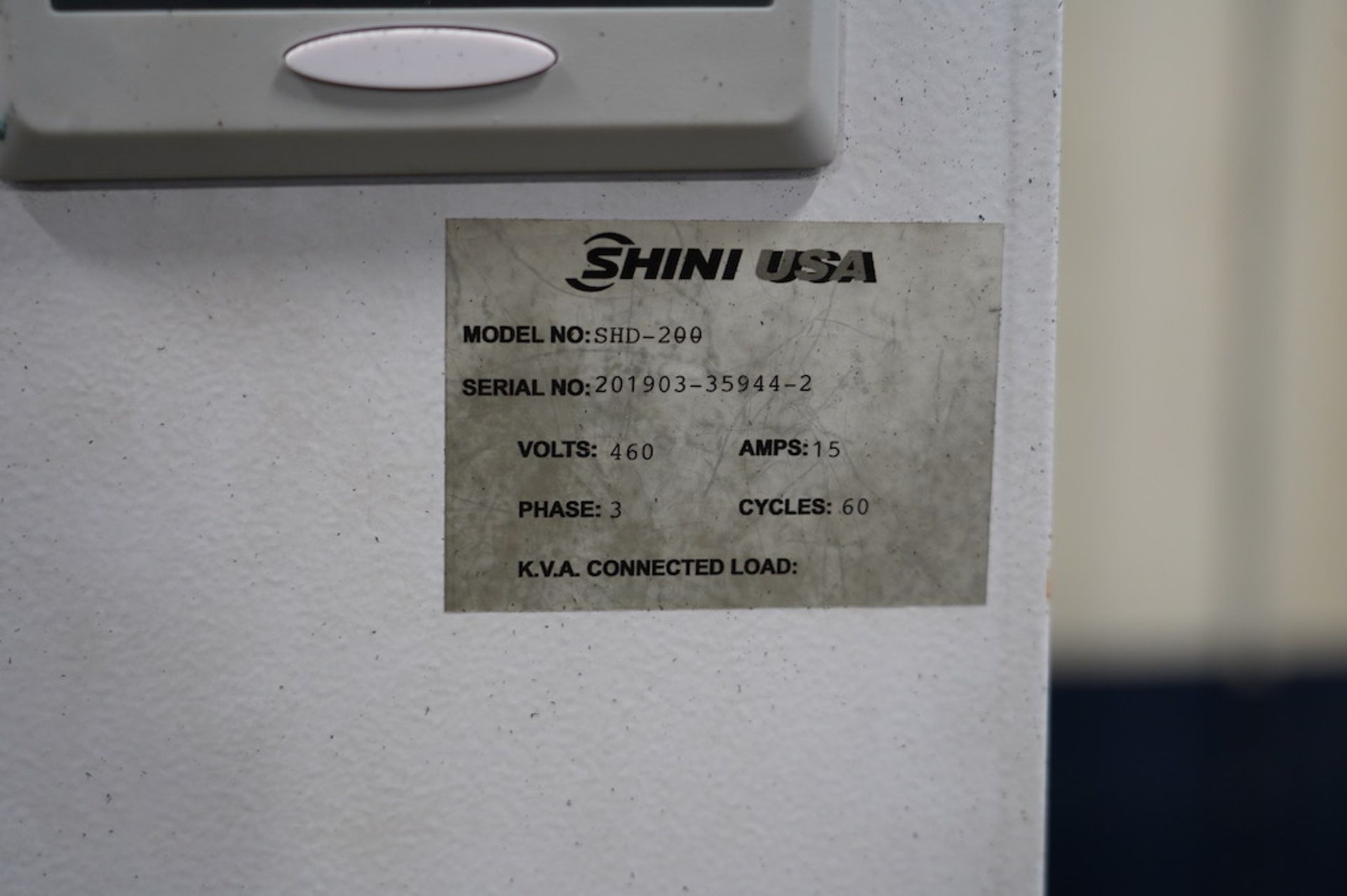 Shini SHD-200 Hot Air Hopper Dryer, New in 2019 - Image 6 of 9