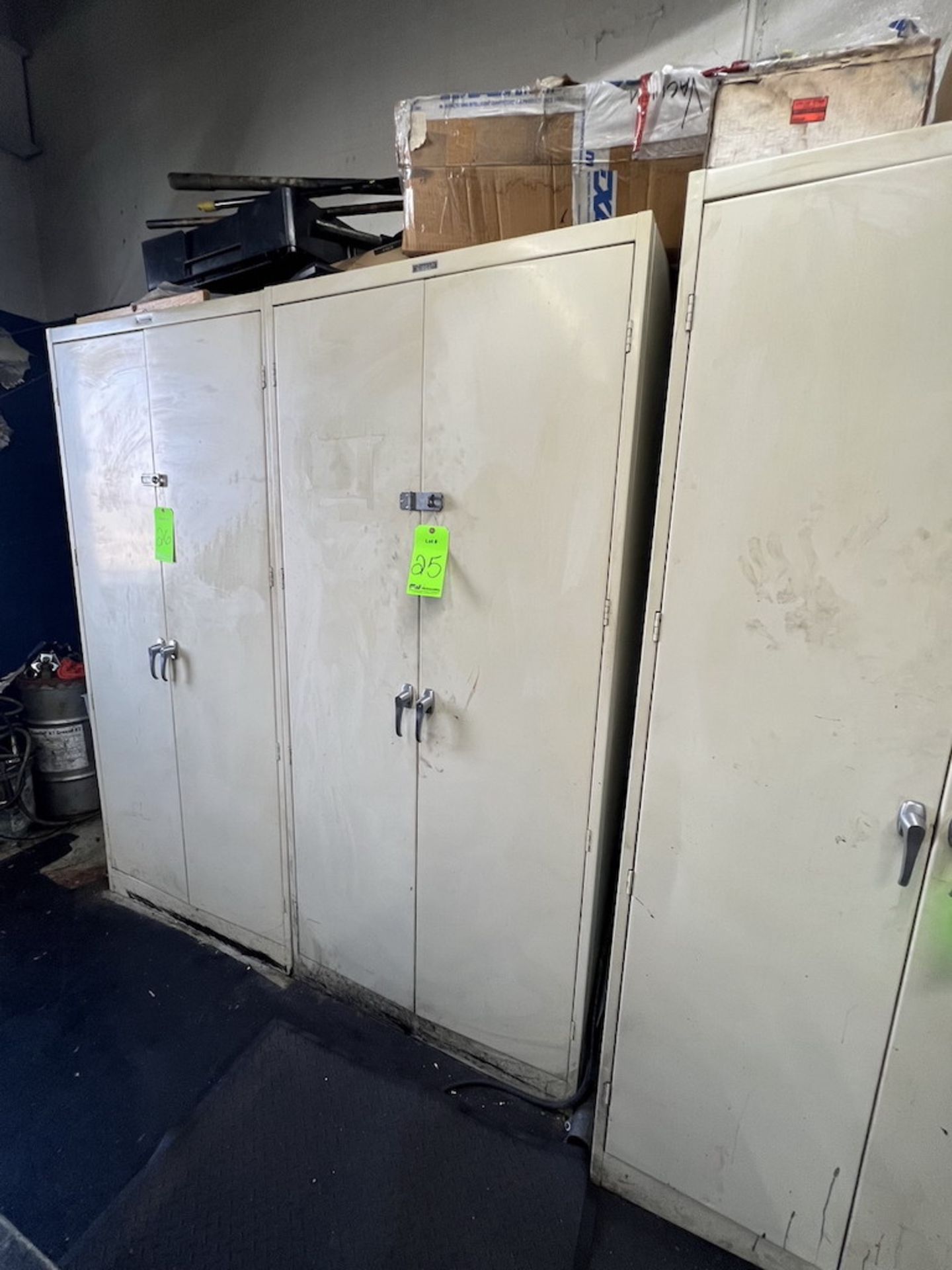 (2) 18'' W x 36'' L x 78'' H, Tennsco 2-Door Storage Cabinets, with Misc. Contents - Image 7 of 11