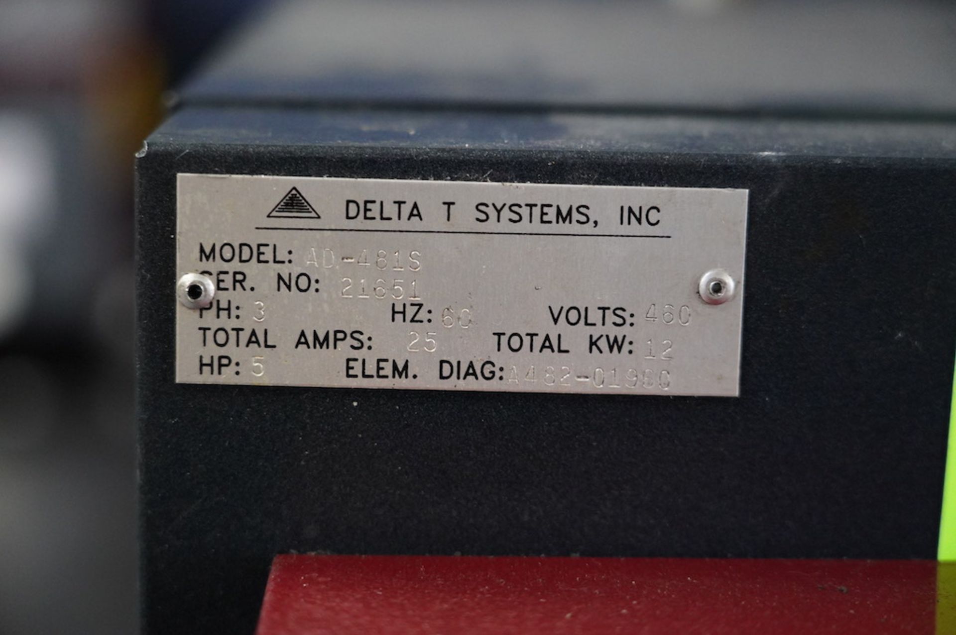 Delta T Systems 12kw Heater, 5 HP Pump Thermolator - Image 3 of 3