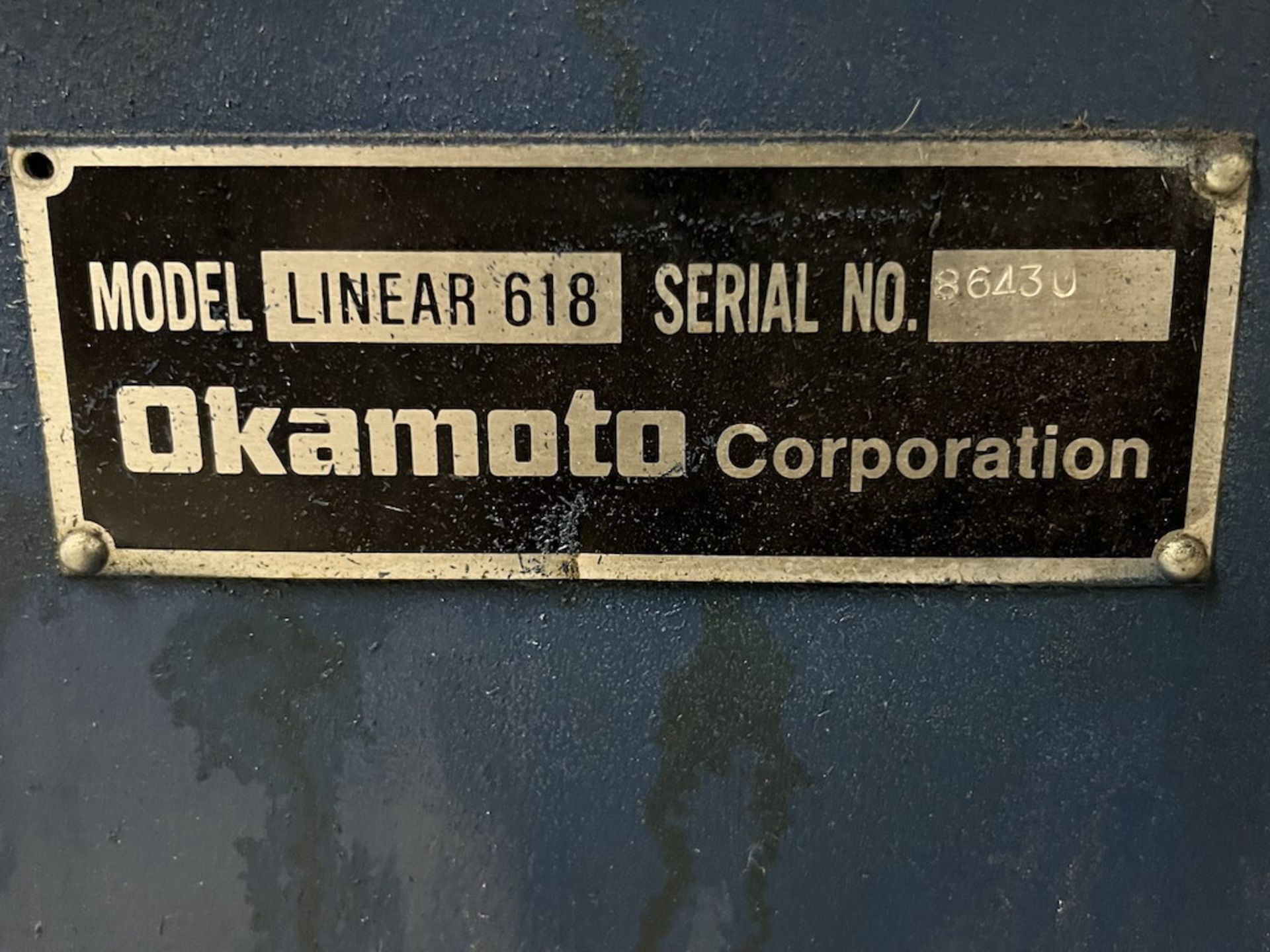 Okamoto Linear 618 6'' x 18'' Hand Feed Surface Grinder - Image 7 of 7