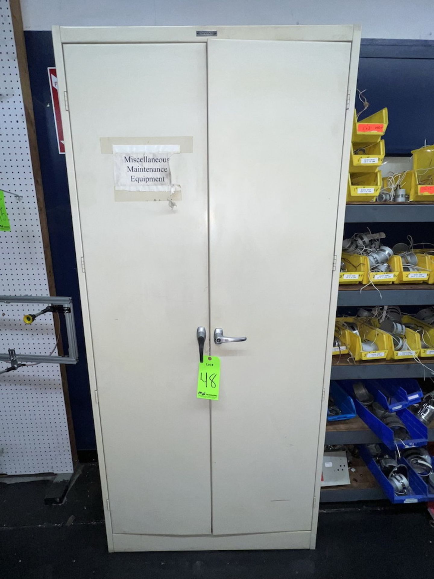 (1) Lot of (3) Various Size 2-Door Storage Cabinets, with Misc. Contents - Image 9 of 15