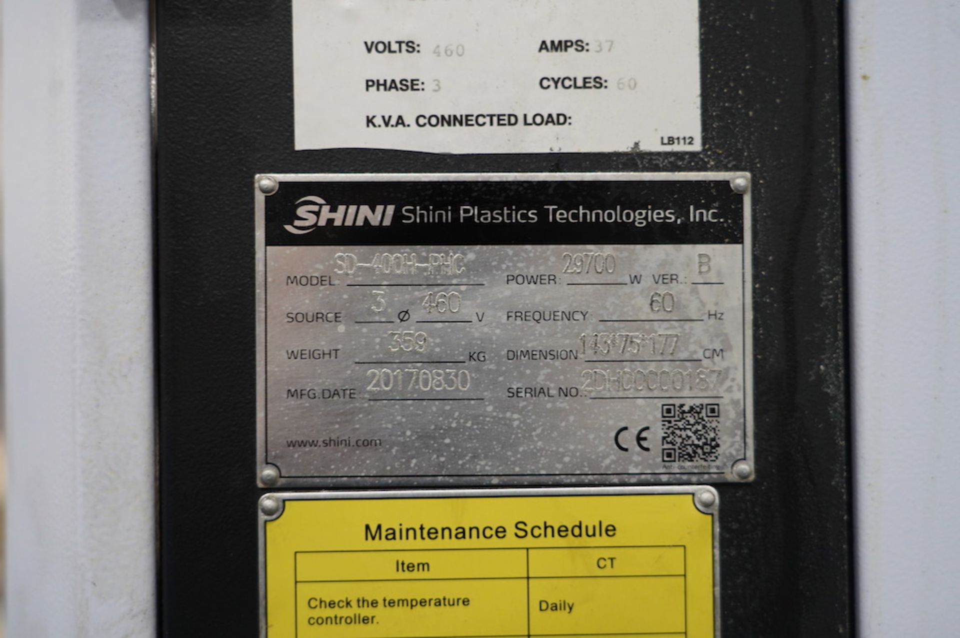 Shini SD-400H-PHC Material Dryer, New in 2017 - Image 6 of 6