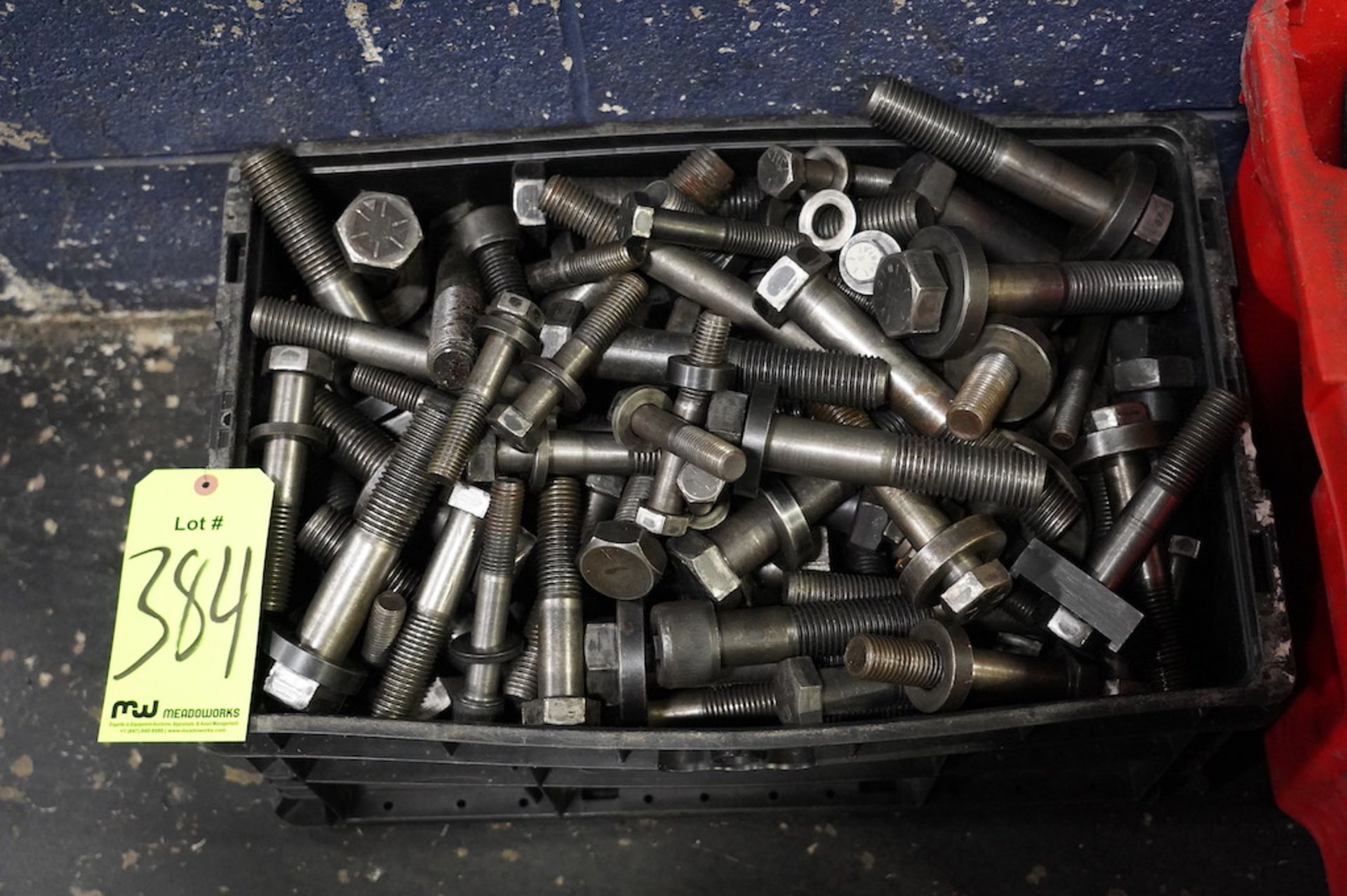 Bin of Miscellaneous Size Mold Clamp Bolts