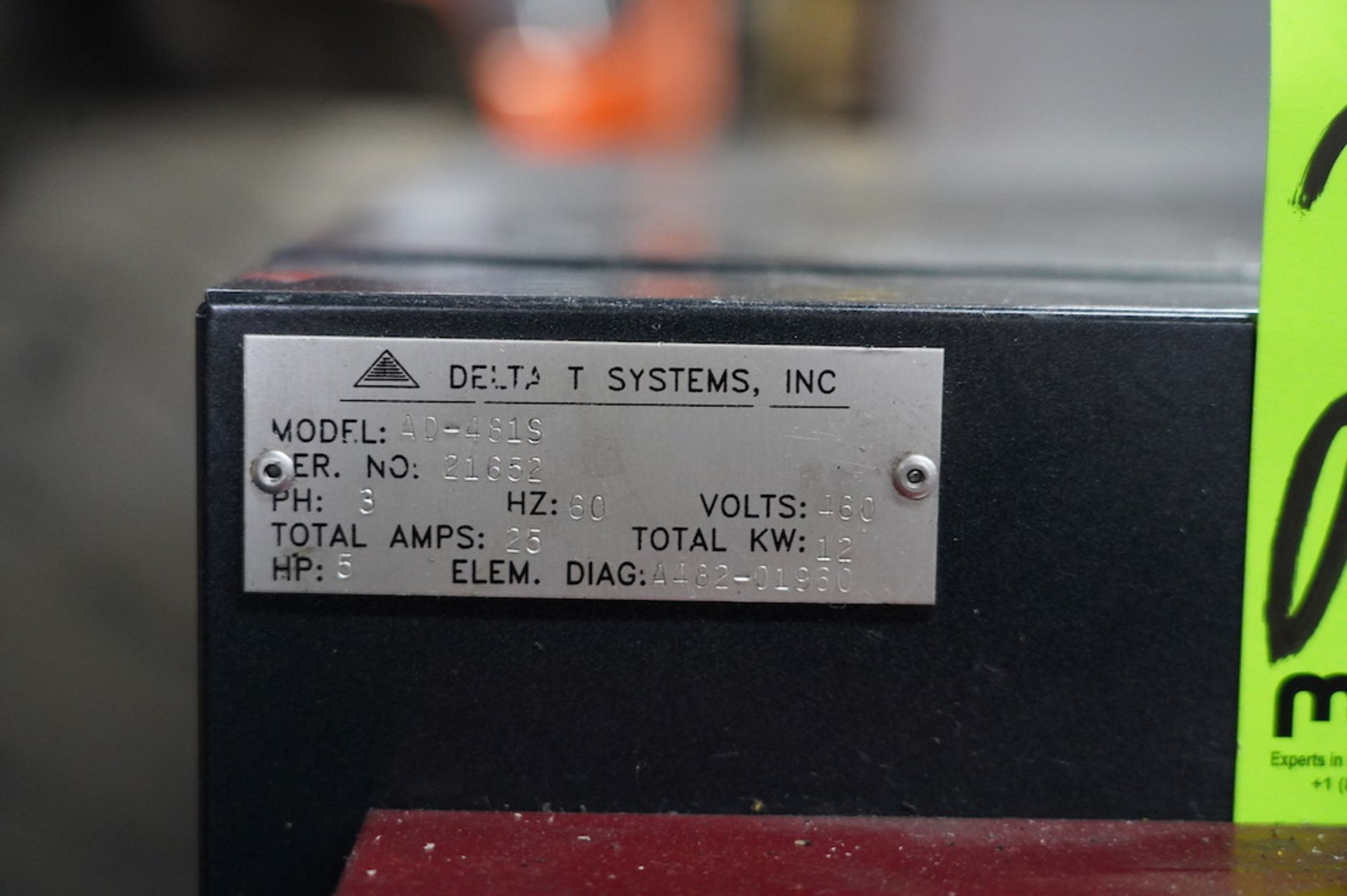 Delta T Systems 12kw Heater, 5 HP Pump Thermolator - Image 3 of 3