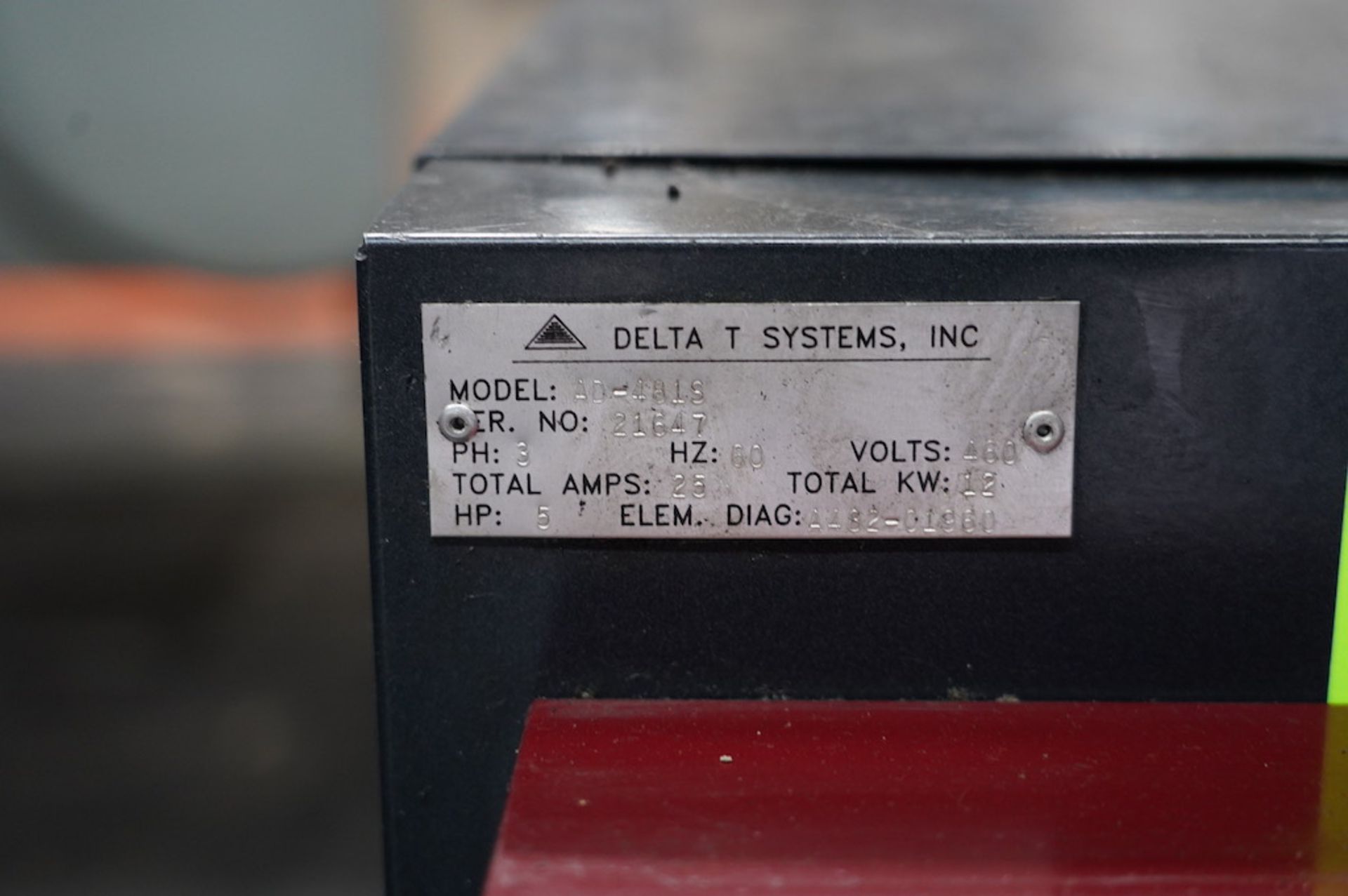 Delta T Systems 12kw Heater, 5 HP Pump Thermolator - Image 3 of 3