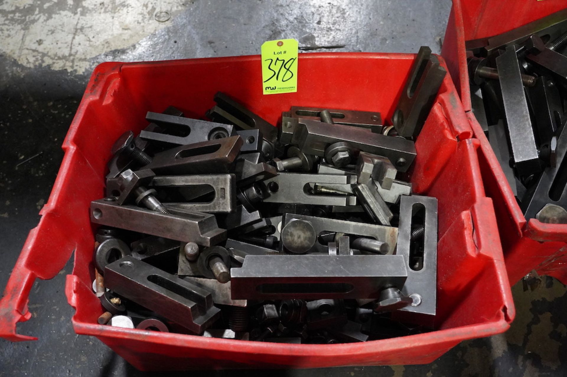 Bin of Miscellaneous Size Mold Clamps