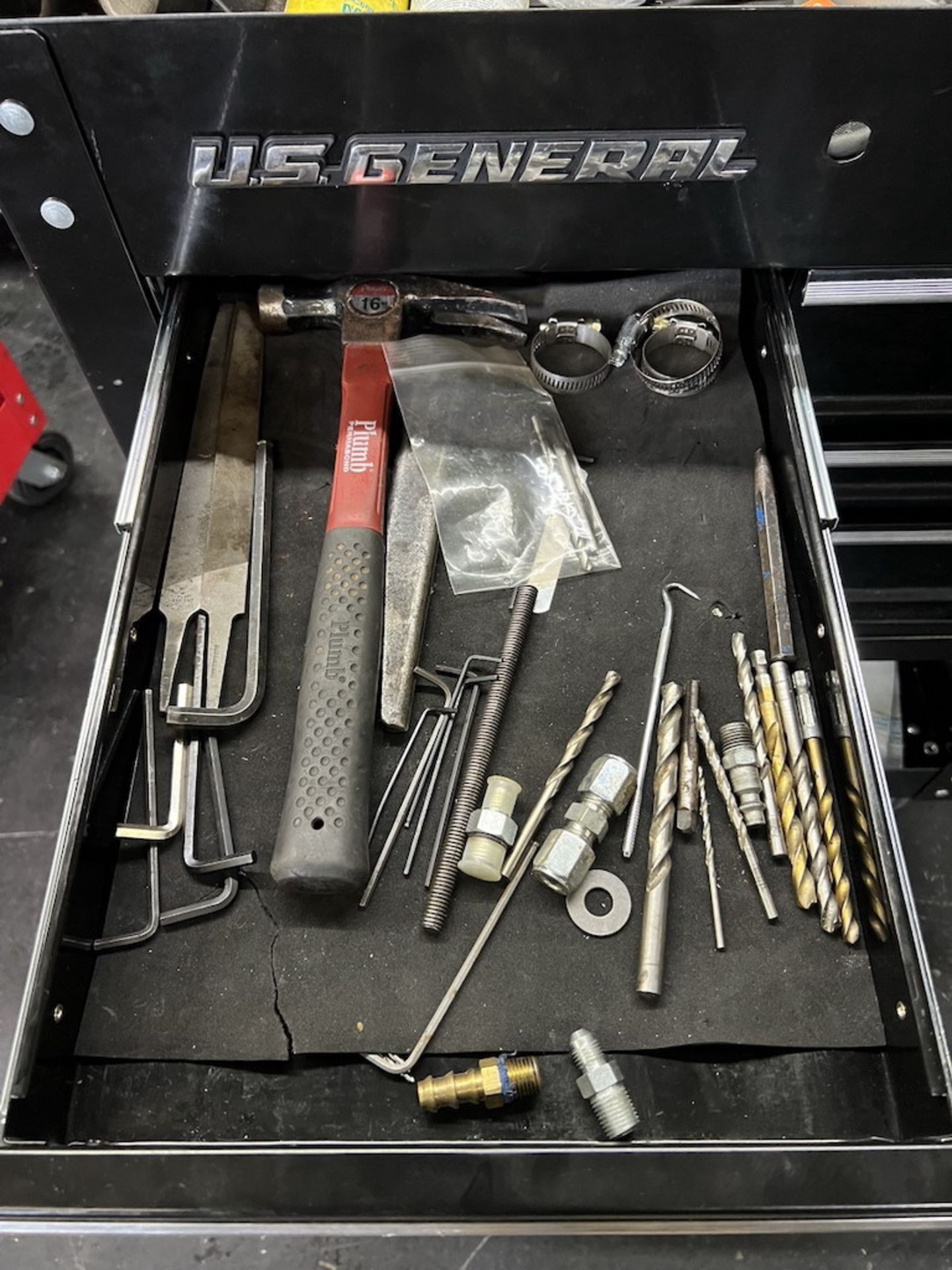 5-Drawer Industrial Roller Cart, with Assorted Hand Tools - Image 6 of 8