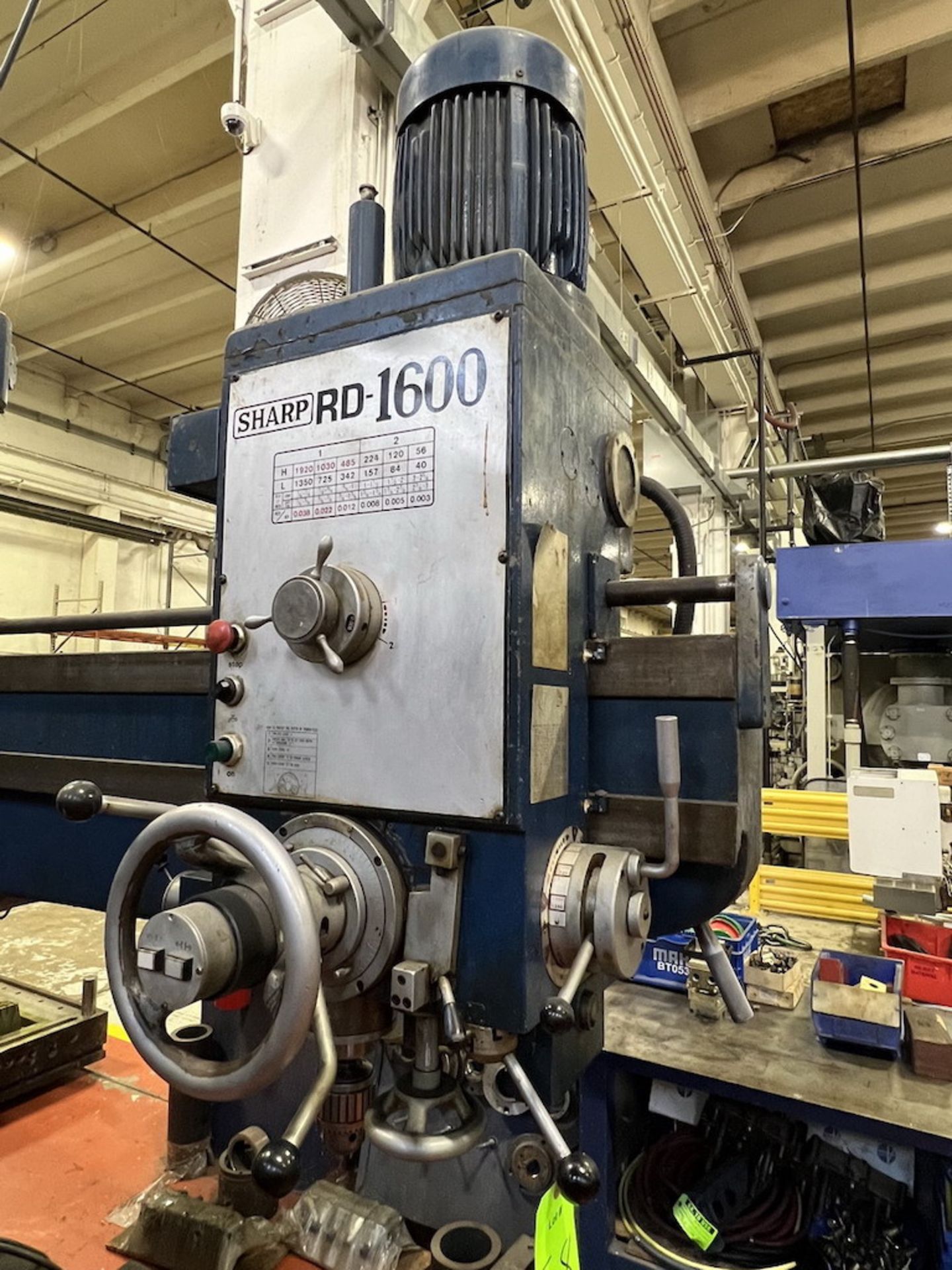 Sharp RD-1600 Radial Arm Drill - Image 7 of 13
