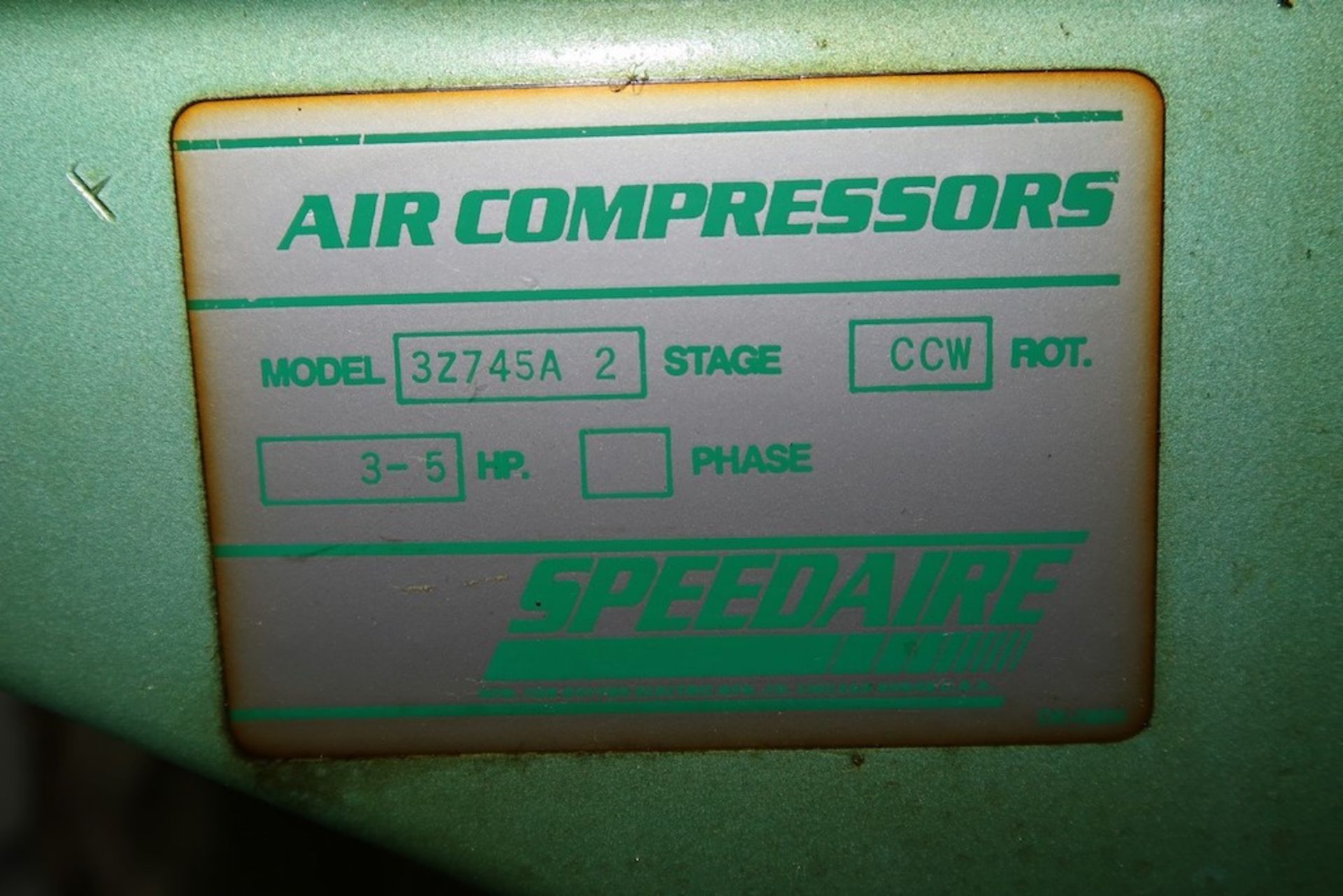 Speedaire 5 HP 2-Stage Compressor - Image 4 of 5